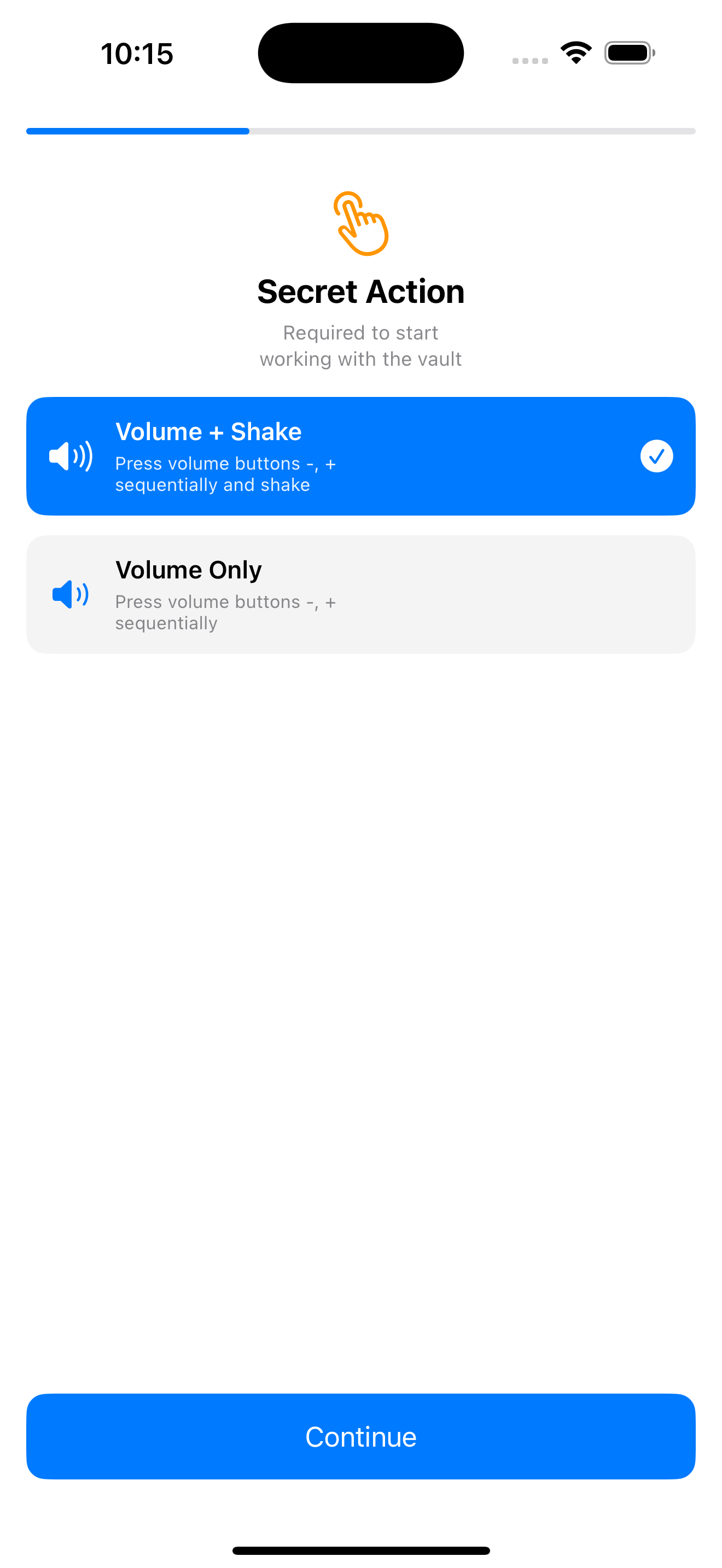 Quick Access Setup